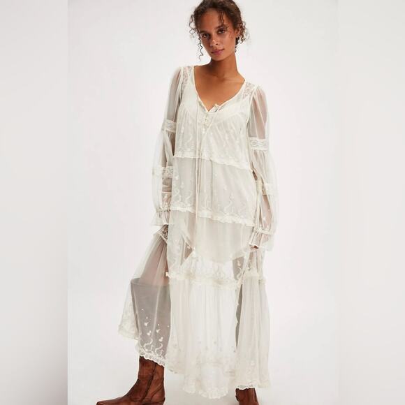 Free People Stevie Maxi Dress Size Medium - Picture 1 of 11